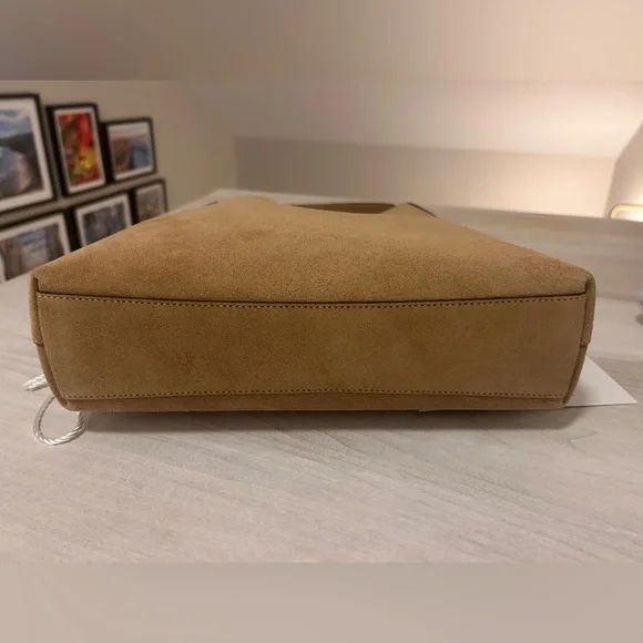 Coach Tan Suede Hobo Shoulder Bag - Picture 7 of 7